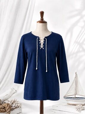 Appleseed's Navy Rope-Front Tunic